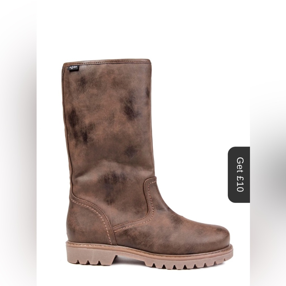 VGAN, VANILLA MID CALF BOOTS
Size 7, Rich Warm Lovely Brown, New with tags/box